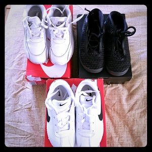 3 pairs of sneakers